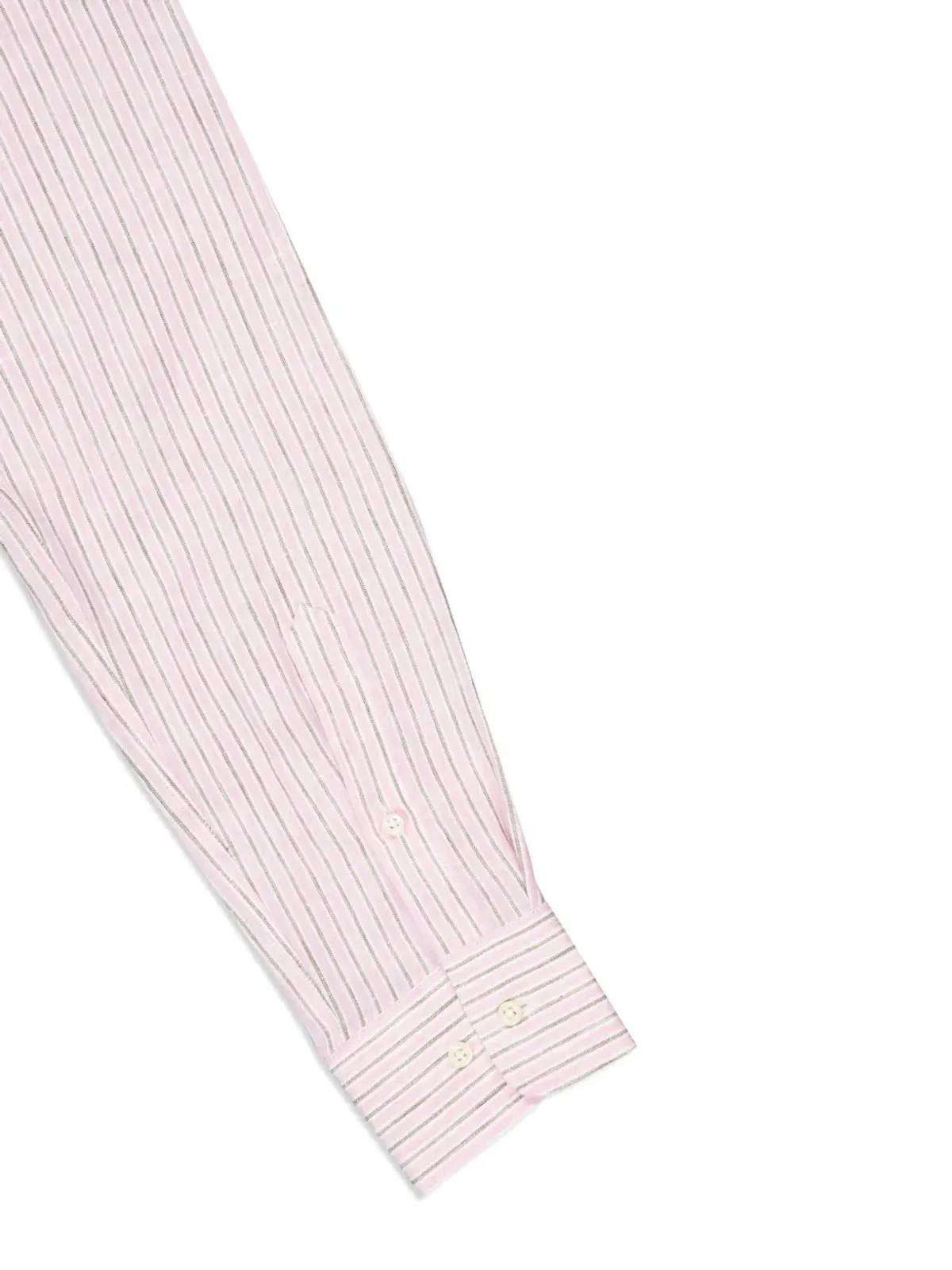 120% Lino ストライプリネンシャツ（ピンク） - 画像4