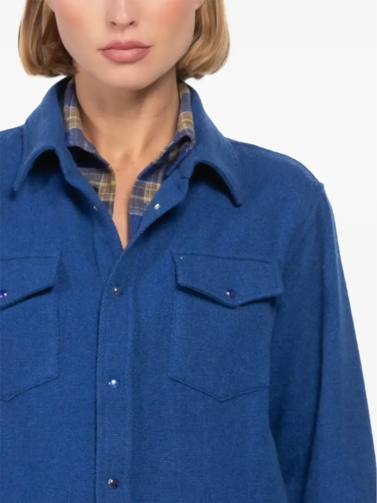 GOD'S TRUE CASHMERE カシミア オーバーシャツ - 画像5
