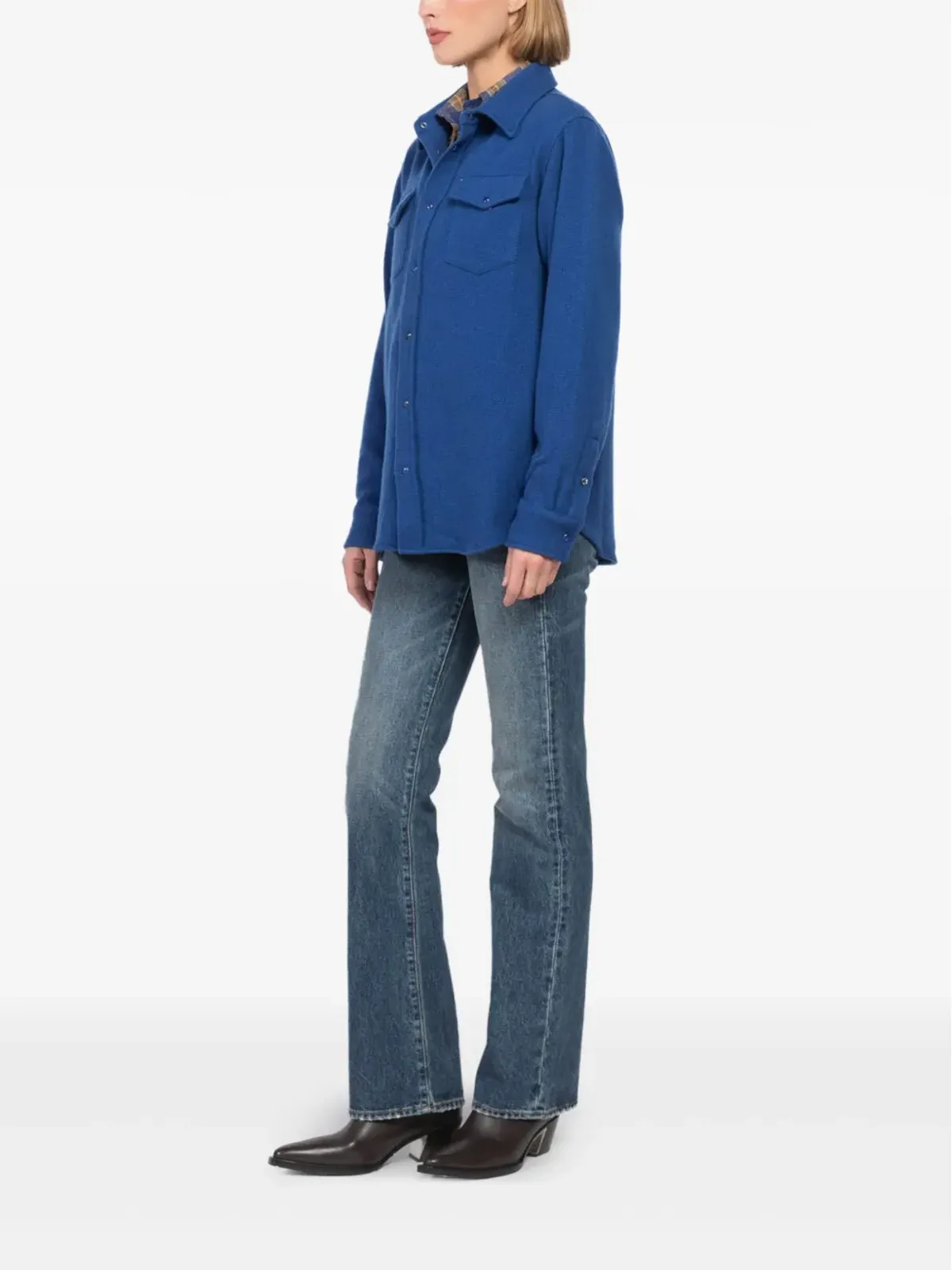 GOD'S TRUE CASHMERE カシミア オーバーシャツ - 画像2