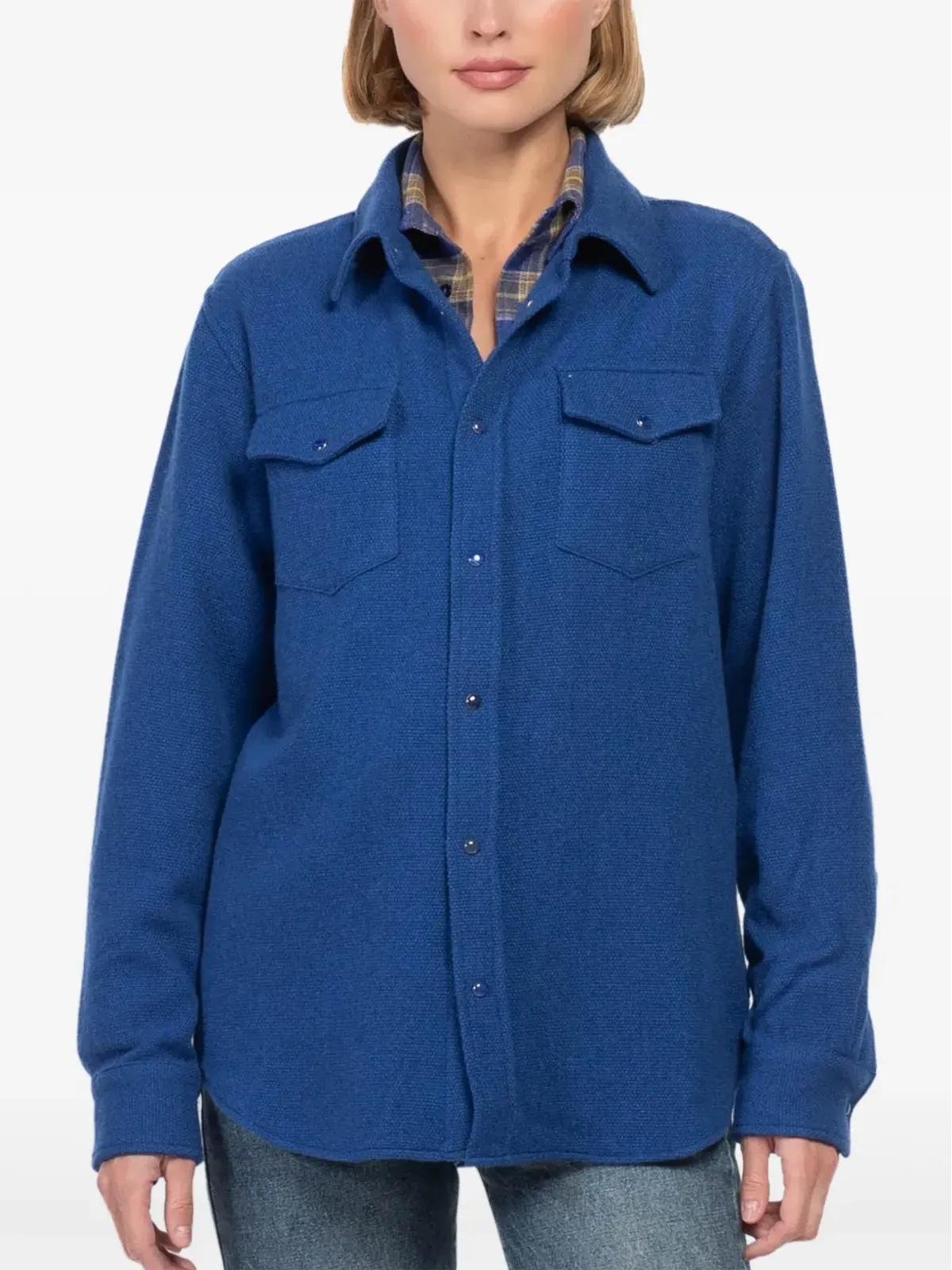 GOD'S TRUE CASHMERE カシミア オーバーシャツ - 画像3