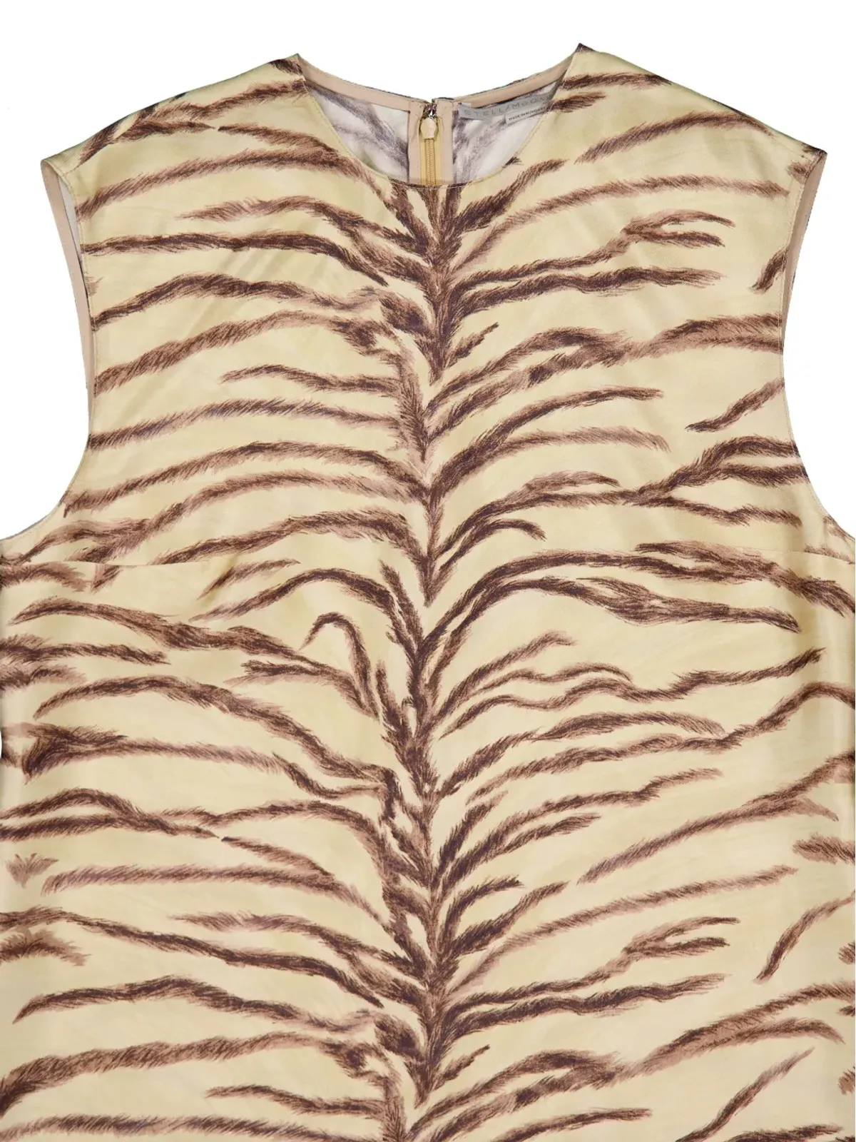 Stella McCartney タイガープリント シルクトップ - ニュートラル系 - 画像2