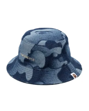 A BATHING APE® ロゴプレート付きデニムバケットハット - サムネイル1