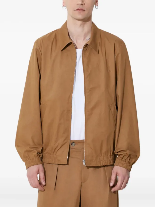 A.P.C. A.P.C. ジップアップ 袖口ゴム付き ジャケット - ブラウンの商品画像