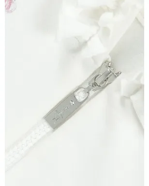 Lapin House ボタニカルプリント コットン トラックスーツ - White - サムネイル5
