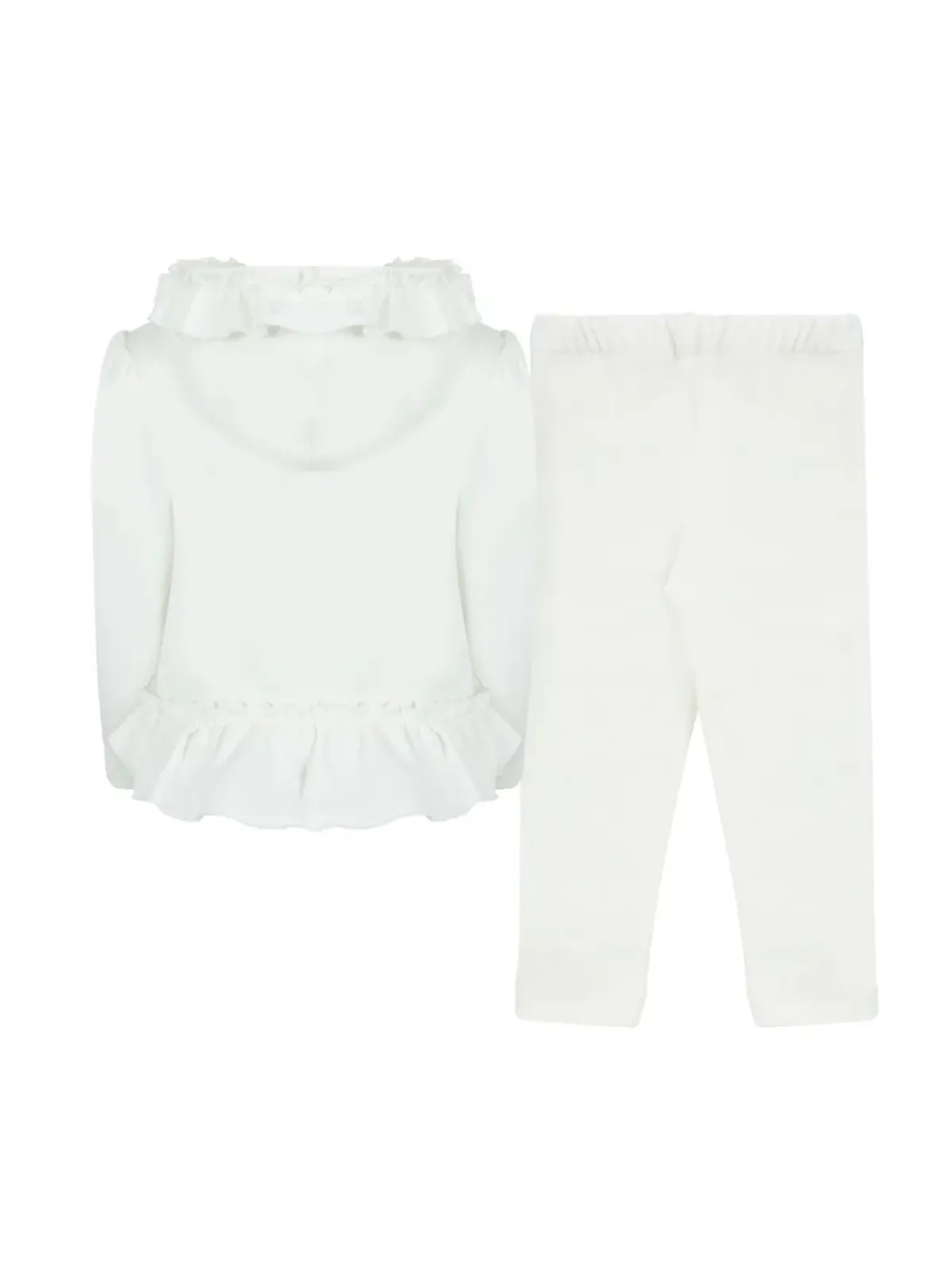 Lapin House ボタニカルプリント コットン トラックスーツ - White - 画像2
