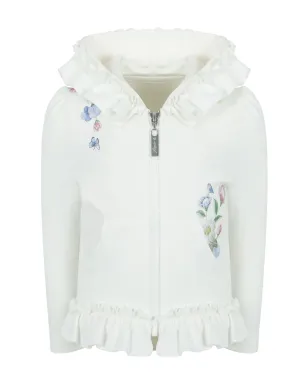 Lapin House ボタニカルプリント コットン トラックスーツ - White - サムネイル3