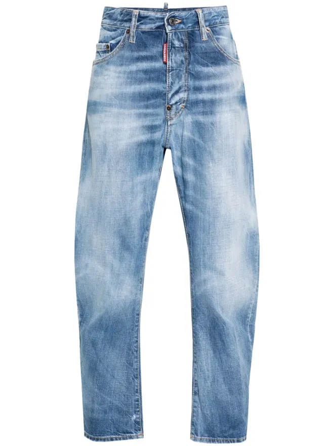 Dsquared2 DSQUARED2 デニム ストレートレッグ クロップド ジーンズの商品画像