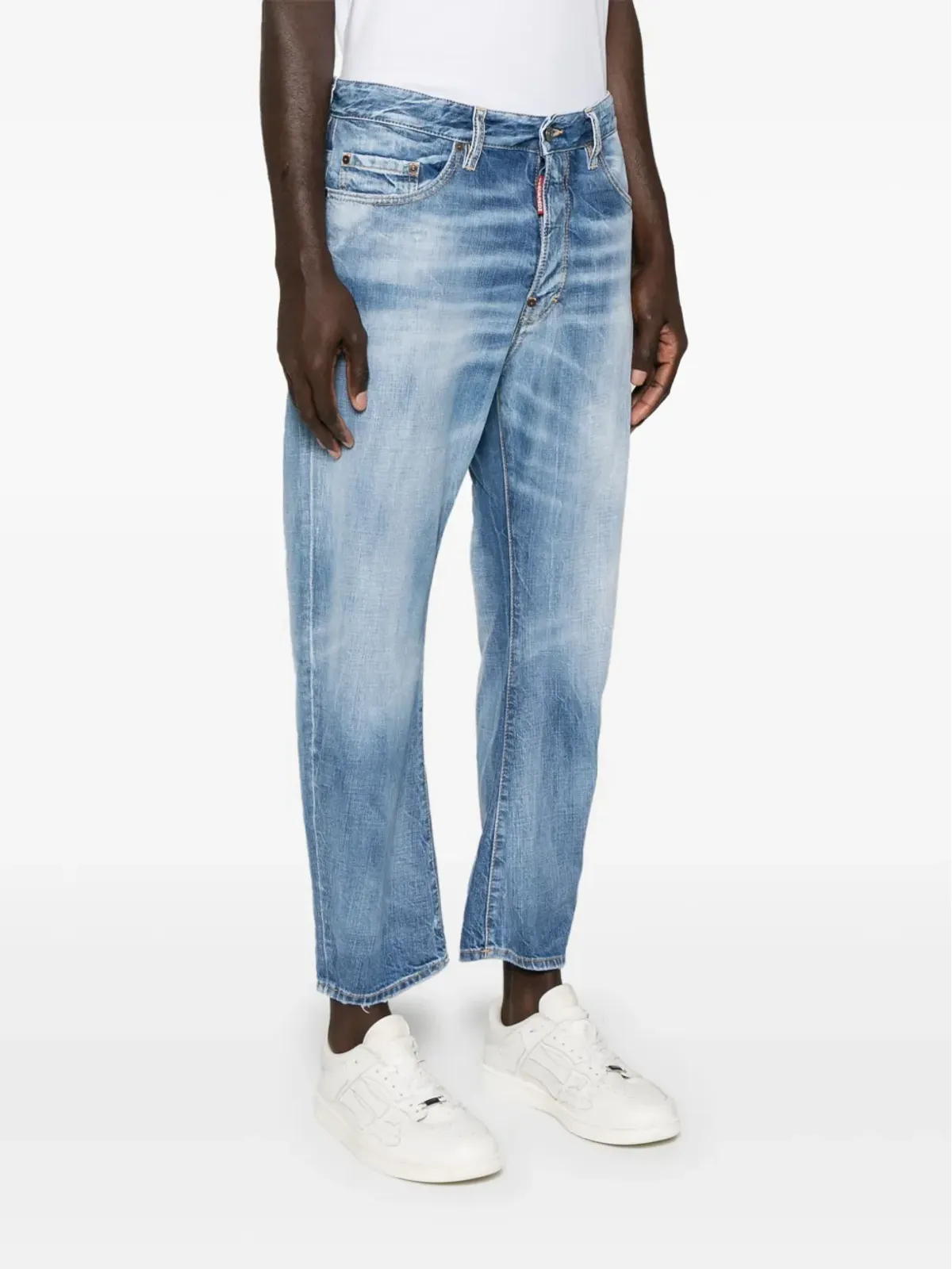 DSQUARED2 デニム ストレートレッグ クロップド ジーンズ - 画像3