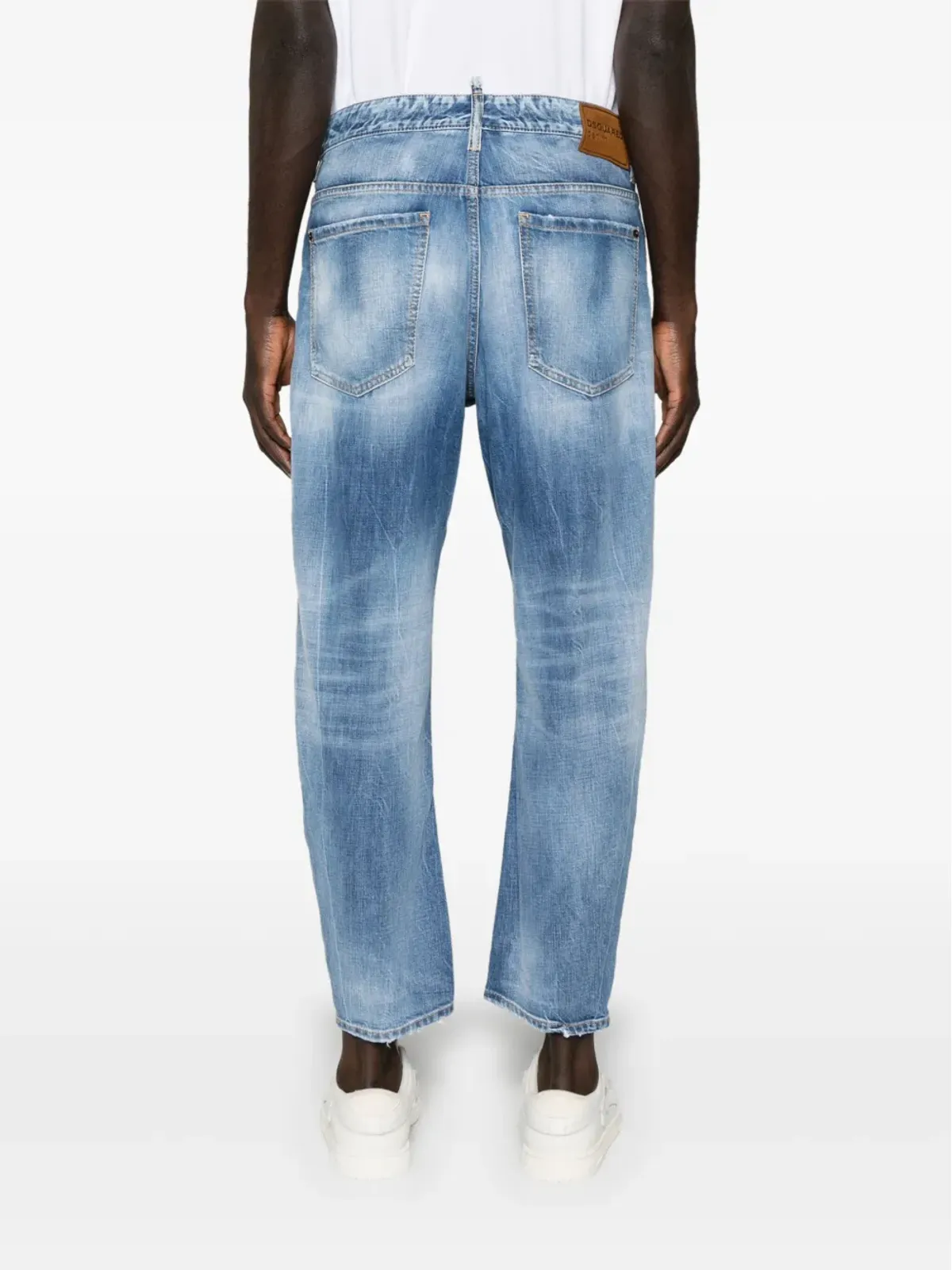 DSQUARED2 デニム ストレートレッグ クロップド ジーンズ - 画像4
