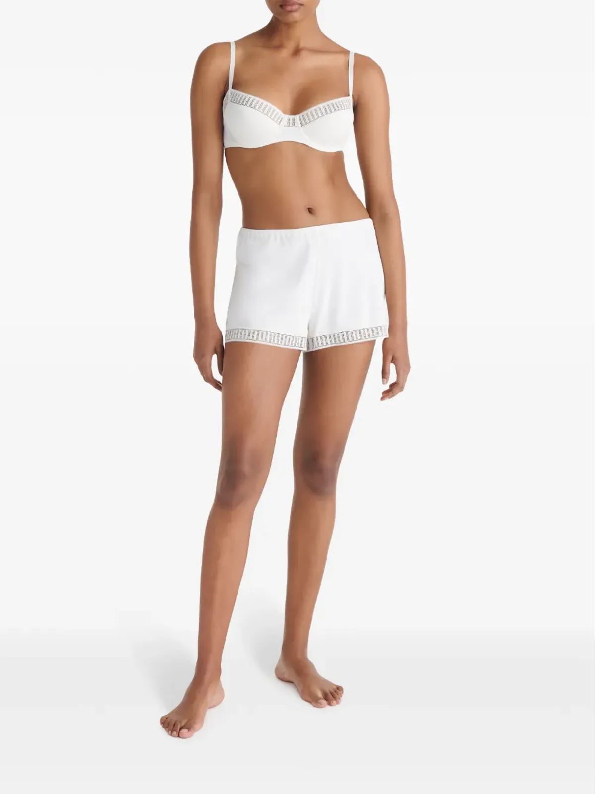 ERES Sylvie Graphic lace-trim shorts - 画像3