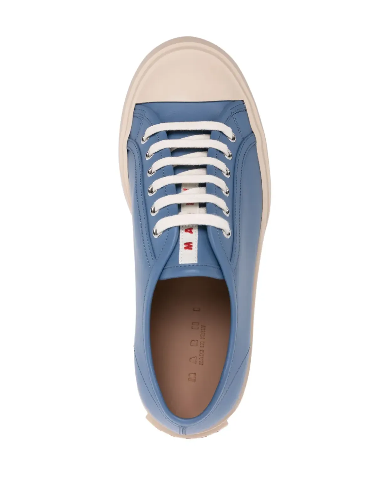 Marni パブロ レースアップ レザー スニーカー - 画像4