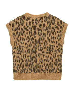 Nº21 Kids leopard jacquard vest - サムネイル2