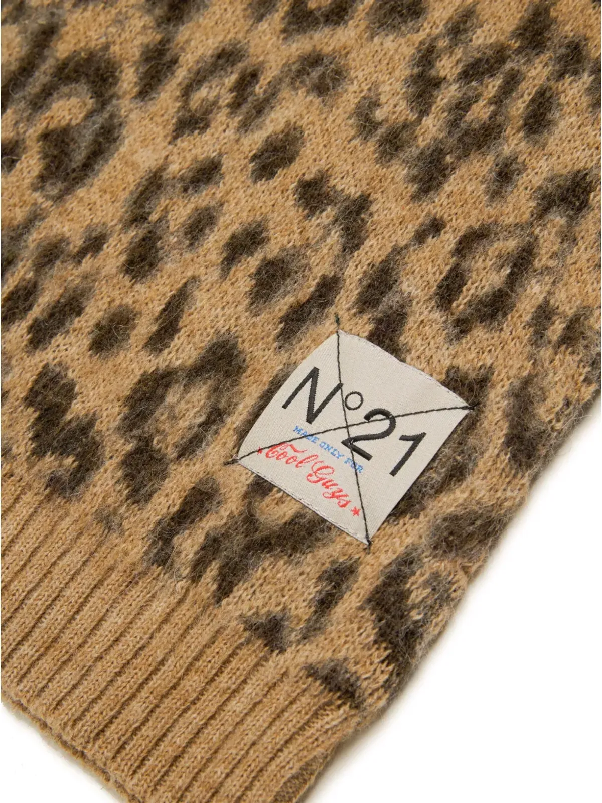 Nº21 Kids leopard jacquard vest - 画像4