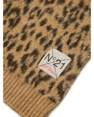 Nº21 Kids leopard jacquard vest - サムネイル4