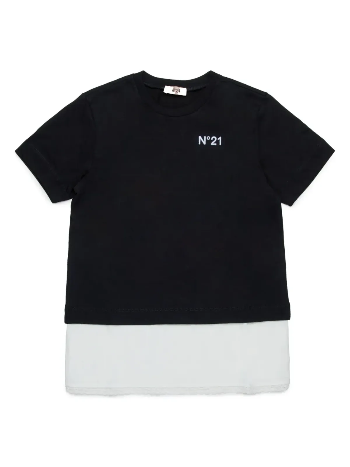 Nº21 Kids カラーブロック コットンTシャツ - 画像1