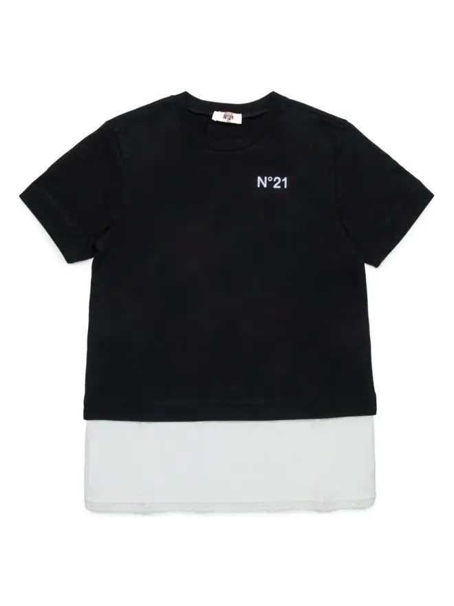 Nº21 Kids Nº21 Kids カラーブロック コットンTシャツの商品画像