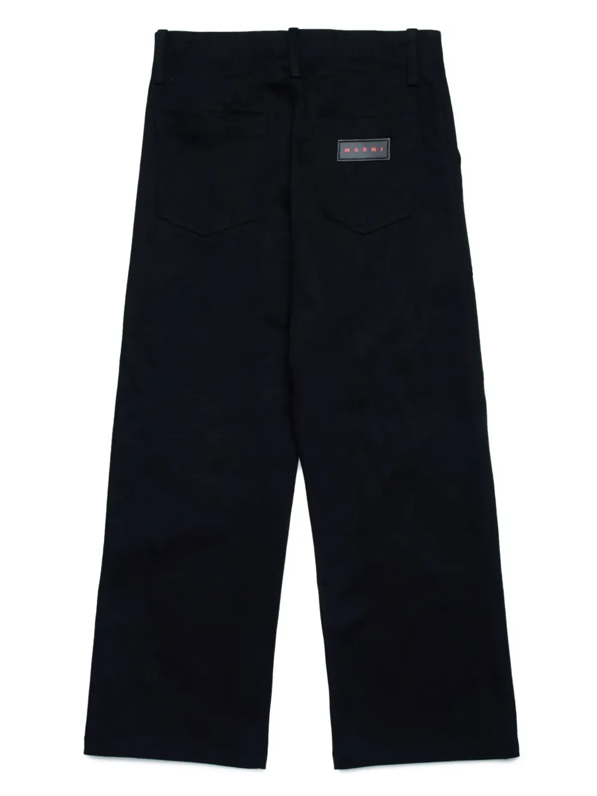 Marni Kids ロゴパッチ ストレートレッグパンツ - 画像2