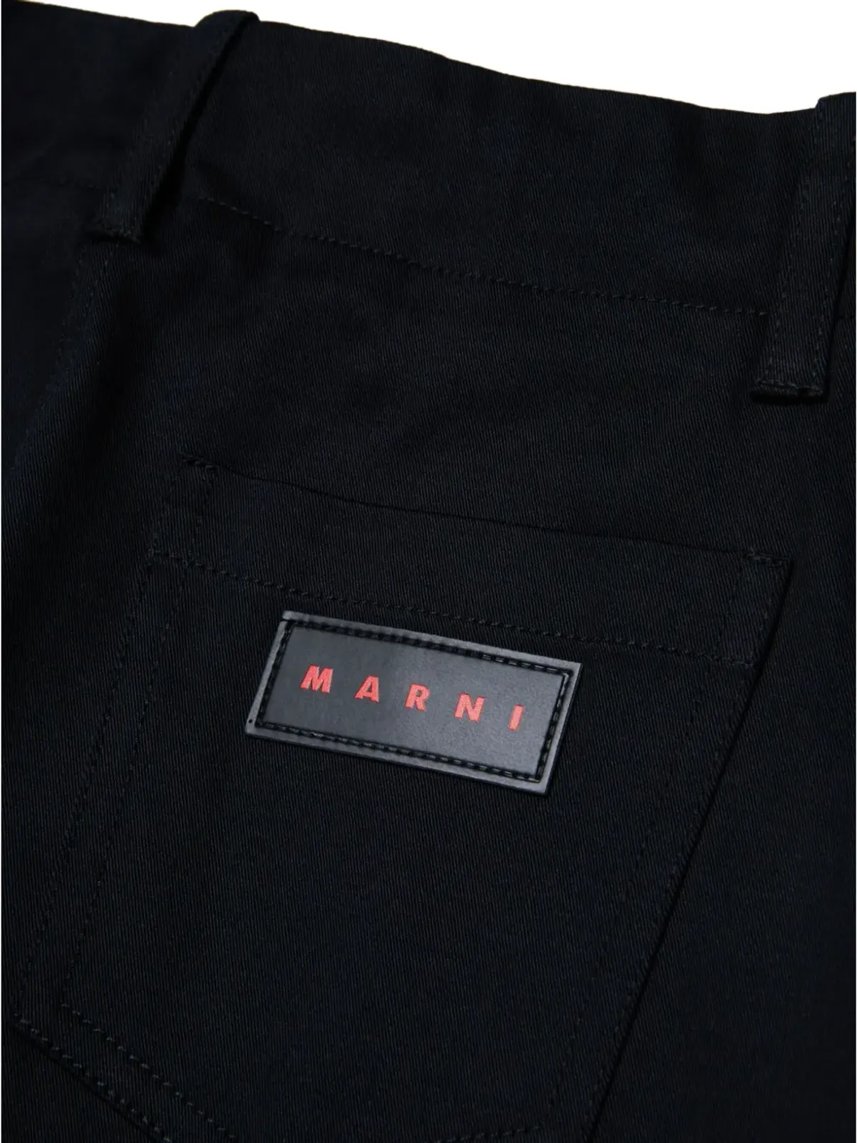 Marni Kids ロゴパッチ ストレートレッグパンツ - 画像4