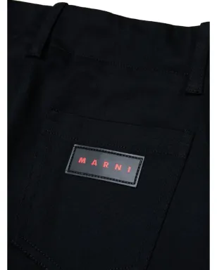 Marni Kids ロゴパッチ ストレートレッグパンツ - サムネイル4