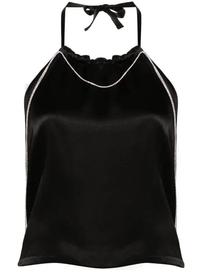 Hamoulet Hamoulet レイラ クリスタル装飾サテントップの商品画像