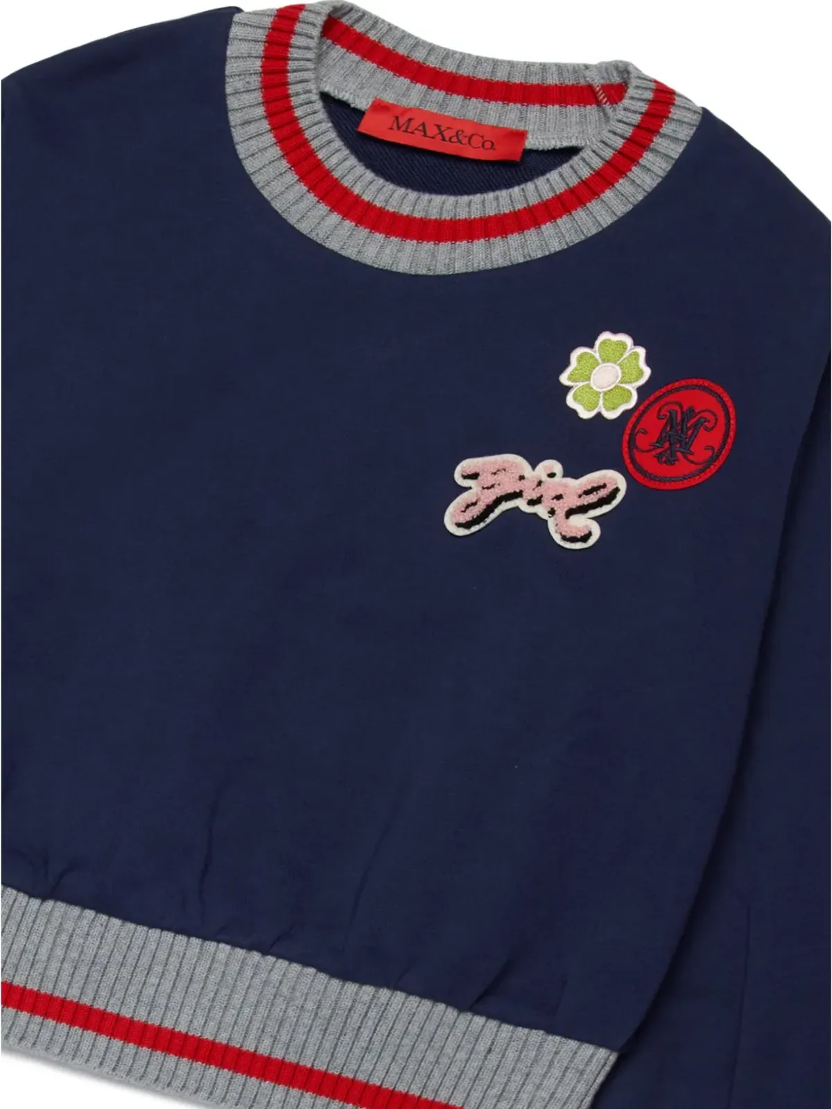 MAX&Co. Kids パッチディテール コットン スウェットシャツ - 画像3