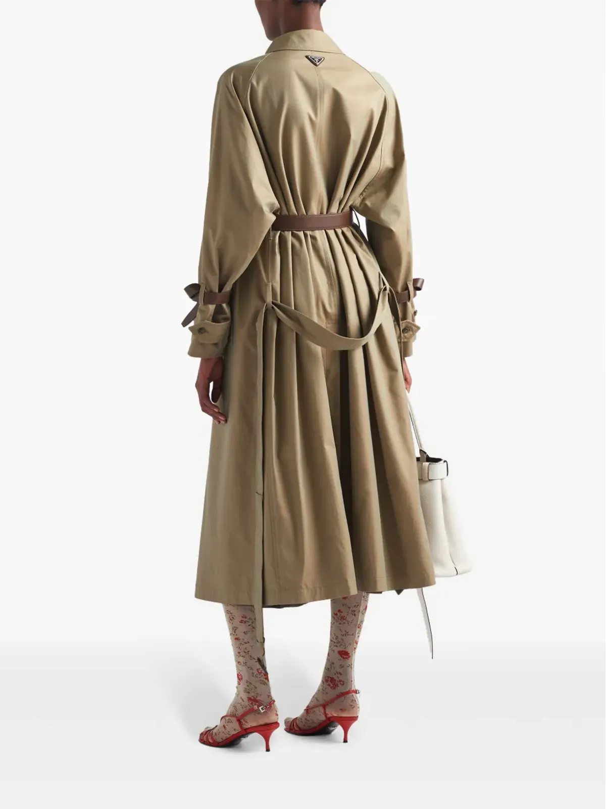 Prada ベルテッド トレンチコート - 画像3