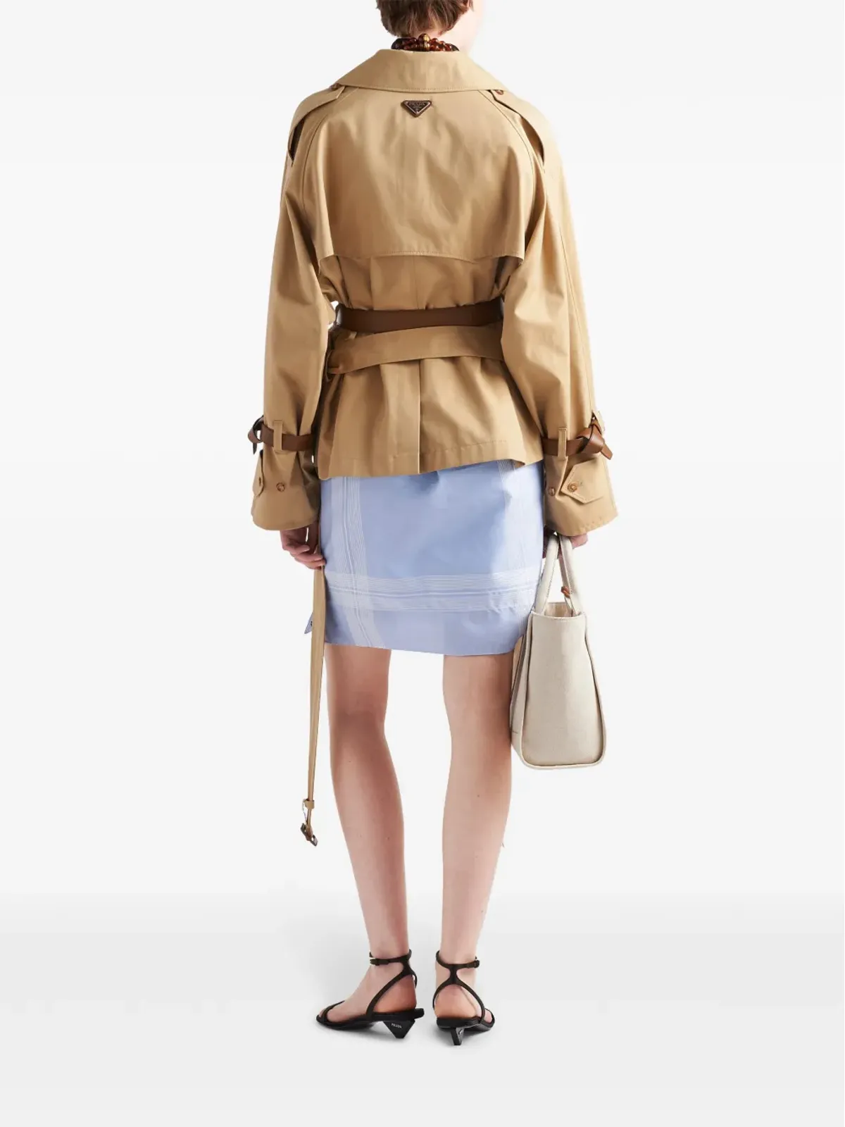 Prada ベルト付きトレンチジャケット - 画像3