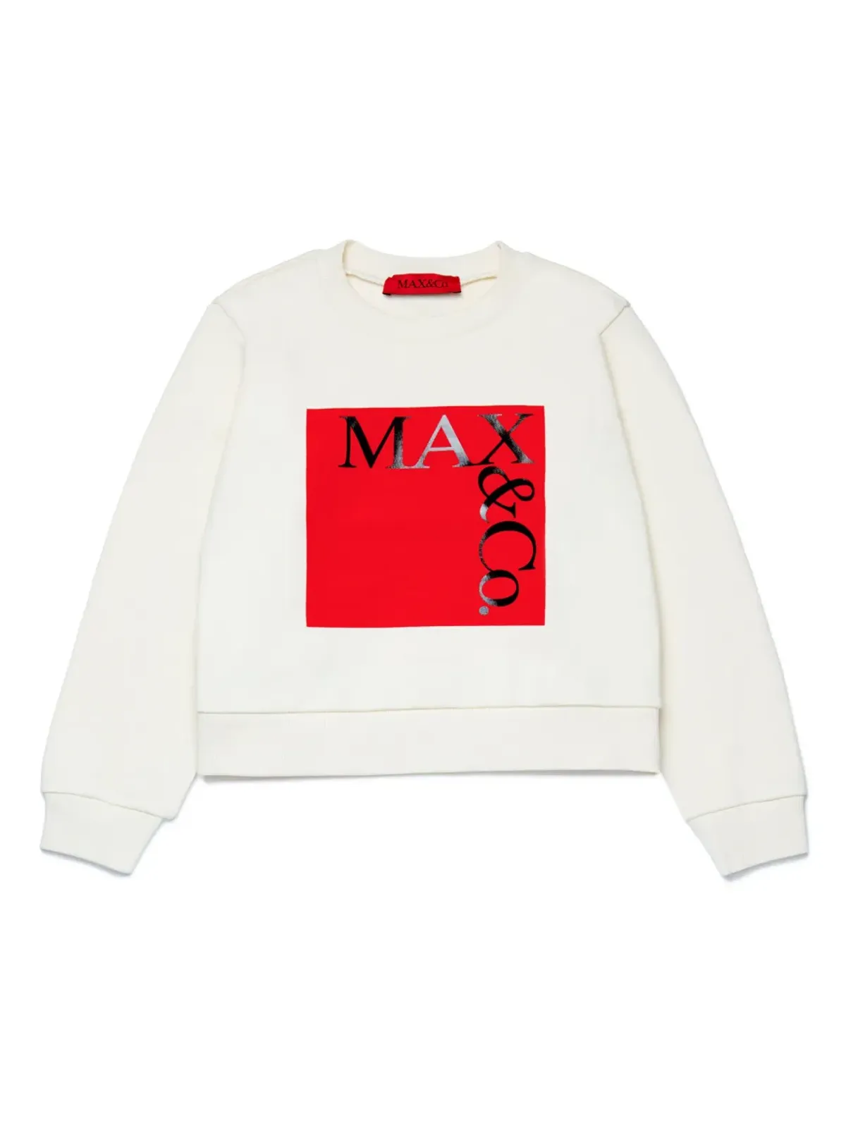 MAX&Co. Kids ロゴプリント コットン スウェットシャツ - 画像1