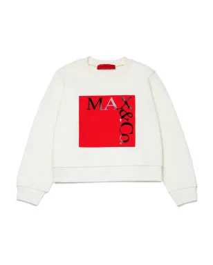 MAX&Co. Kids ロゴプリント コットン スウェットシャツ - サムネイル1