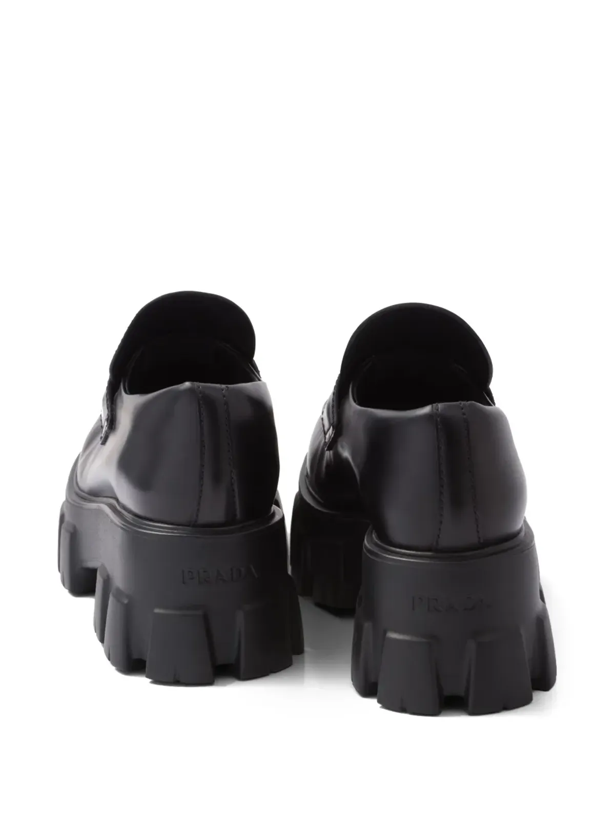 Prada モノリス レザー ローファー - ブラック - 画像5