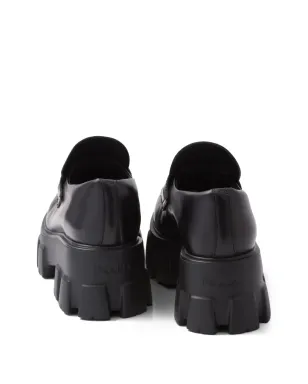 Prada モノリス レザー ローファー - ブラック - サムネイル5