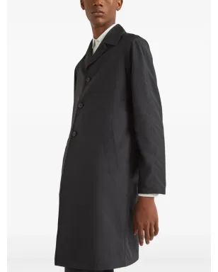 Prada シングルブレスト ウールコート - ブラック - サムネイル4