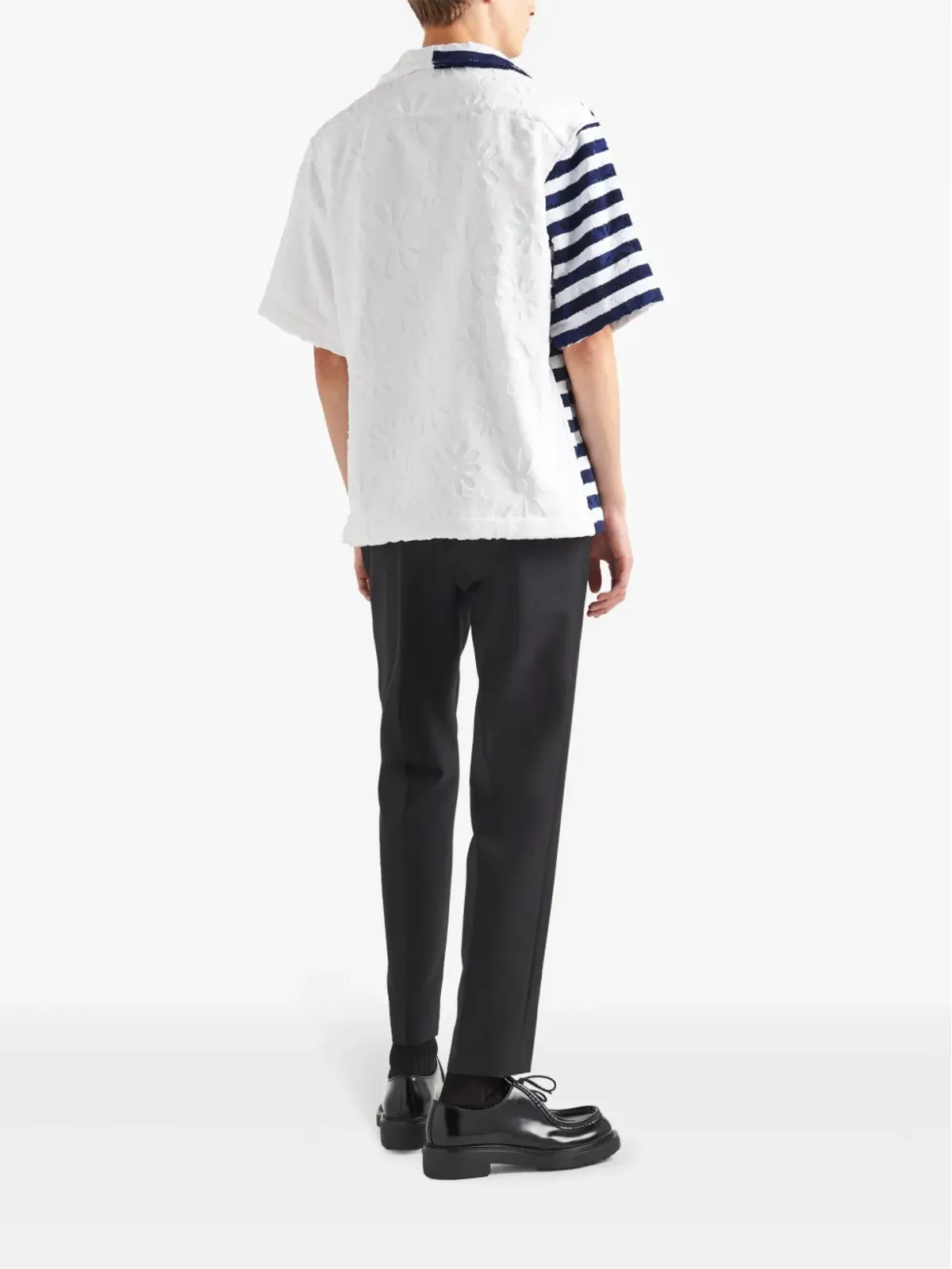 Prada ダブルマッチ ヘビーコットンシャツ - 画像3