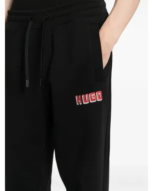 HUGO ロゴプリント コットン トラックパンツ - サムネイル5