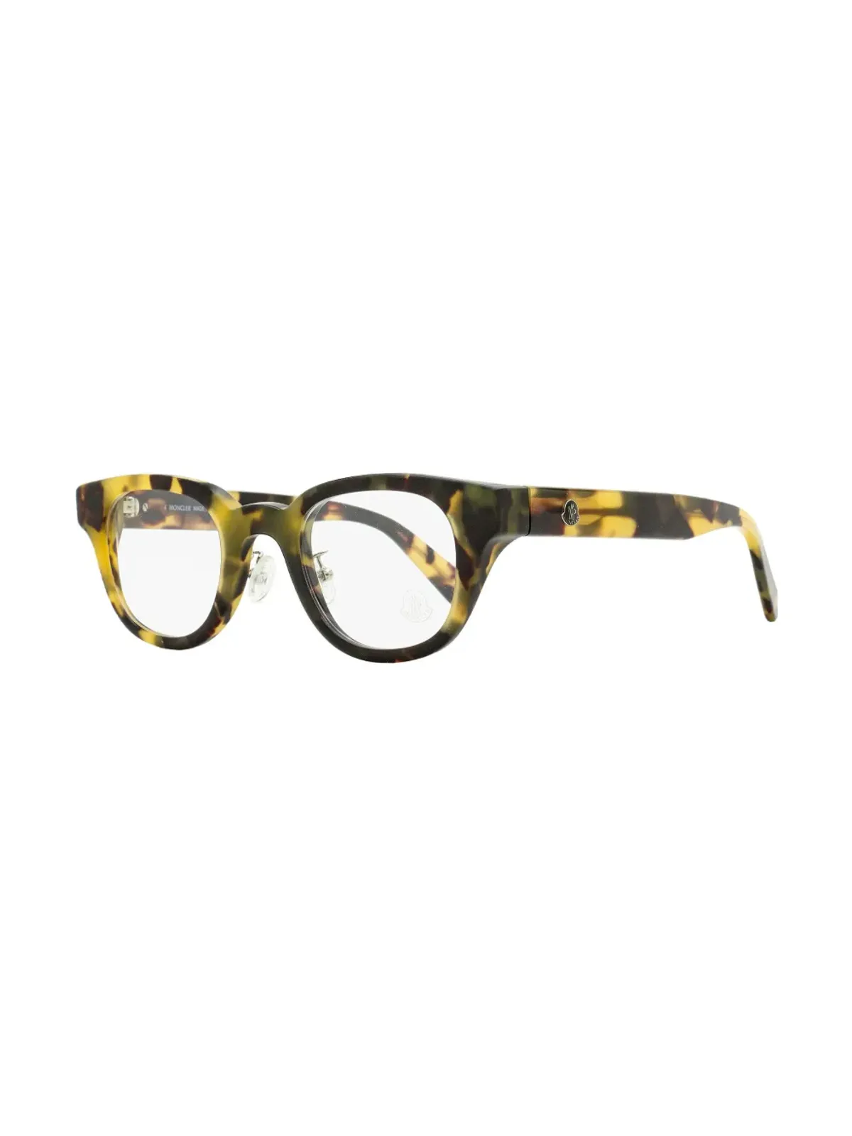 Moncler Eyewear 矩形フレーム眼鏡 ブラウン - 画像2