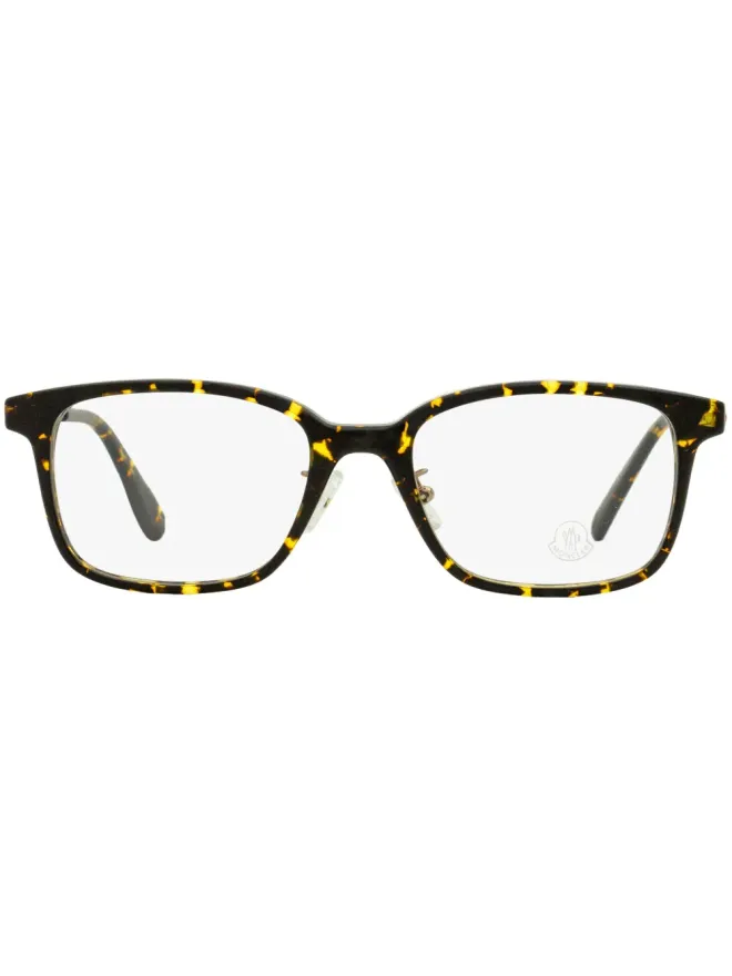 Moncler Eyewear Moncler Eyewear べっこう調長方形フレーム眼鏡の商品画像