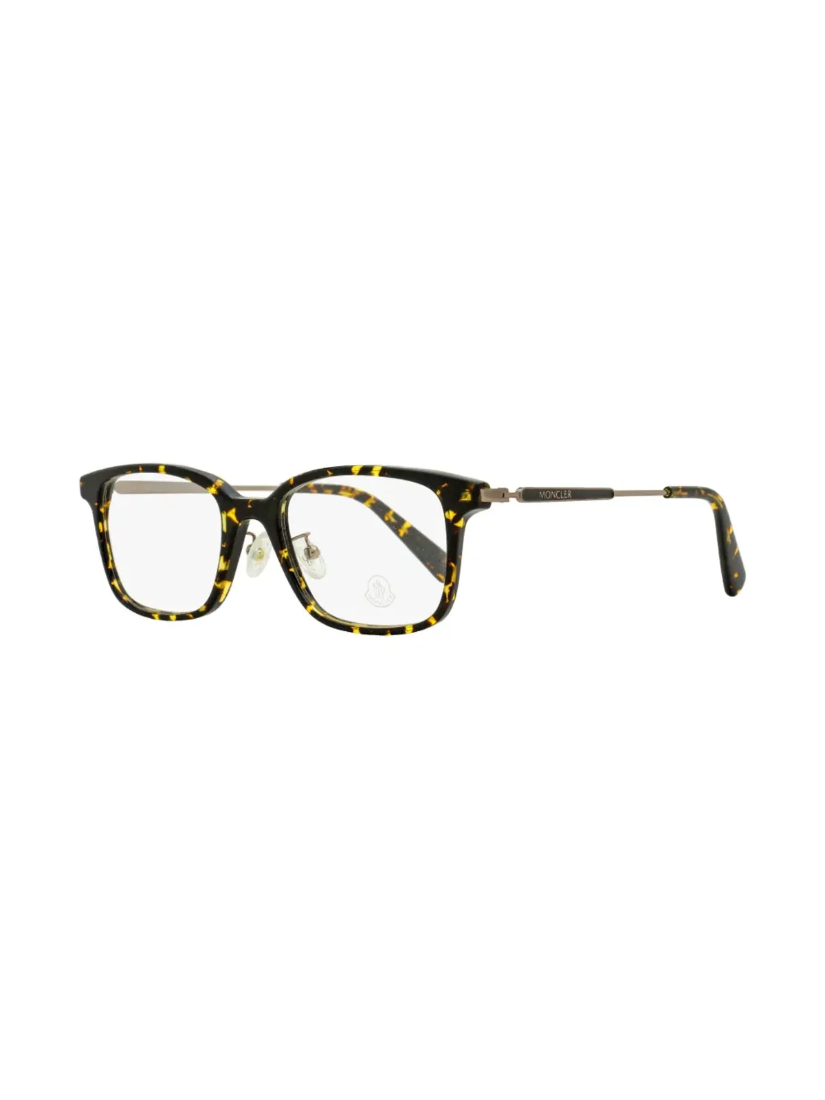 Moncler Eyewear べっこう調長方形フレーム眼鏡 - 画像2
