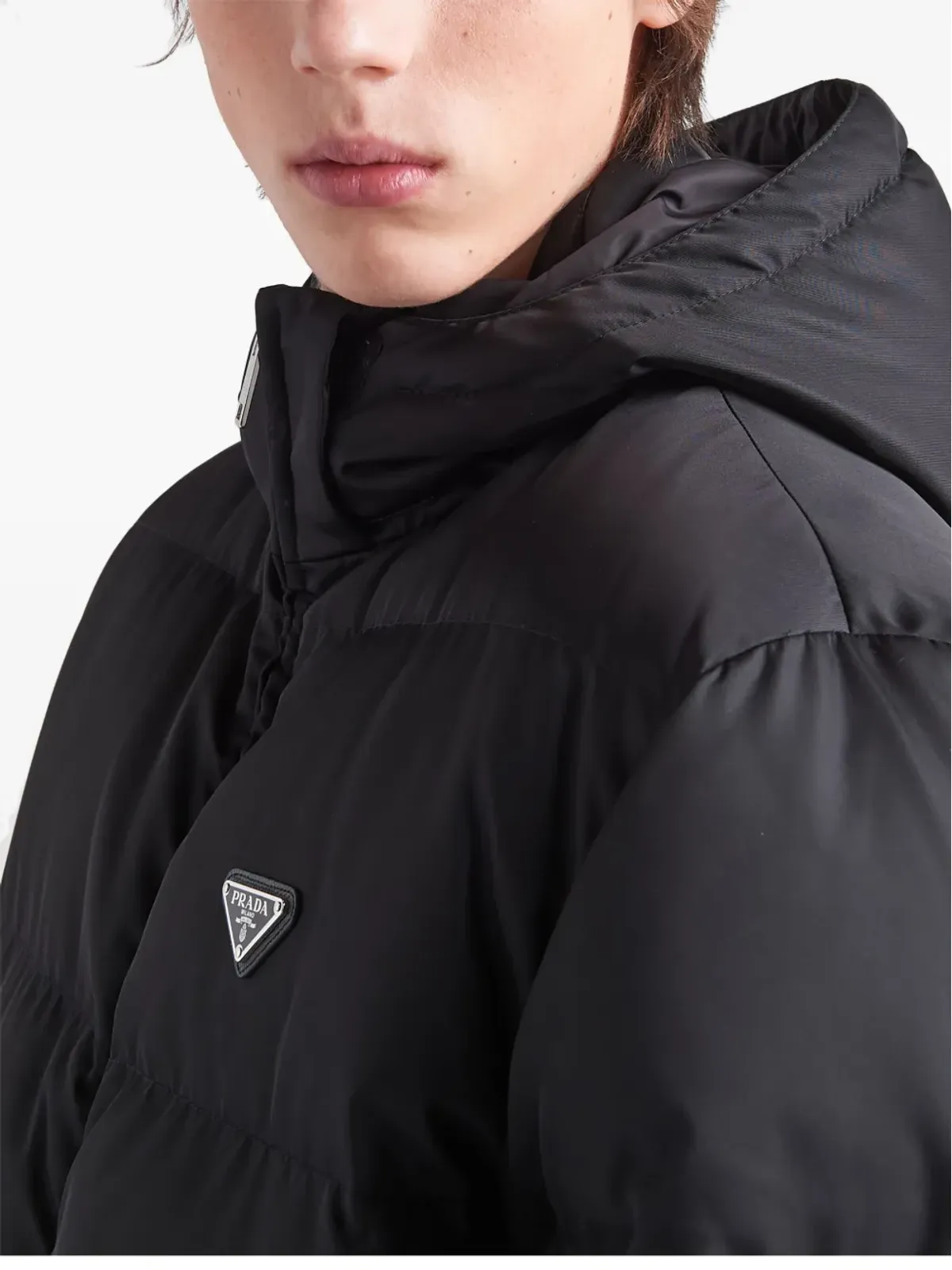 Prada Re-Nylon ダウンジャケット - ブラック - 画像5