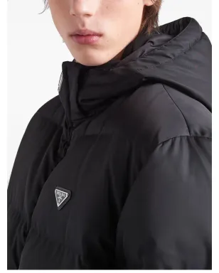 Prada Re-Nylon ダウンジャケット - ブラック - サムネイル5