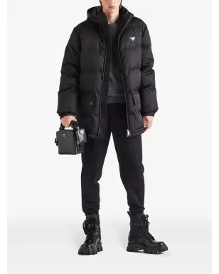 Prada Re-Nylon ダウンジャケット - ブラック - サムネイル2