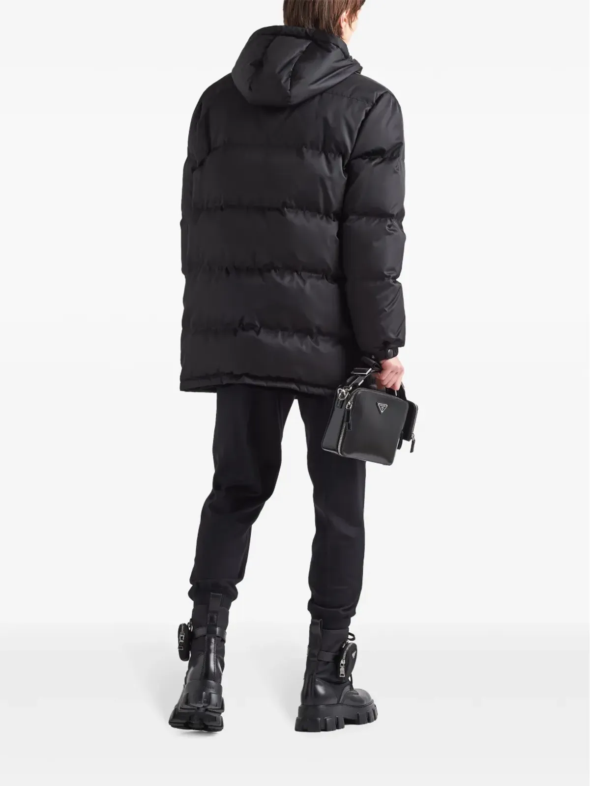 Prada Re-Nylon ダウンジャケット - ブラック - 画像3