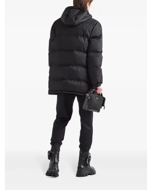 Prada Re-Nylon ダウンジャケット - ブラック - サムネイル3
