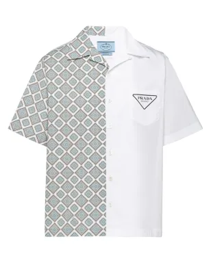 Prada ダブルマッチ コットンシャツ グレー - サムネイル1