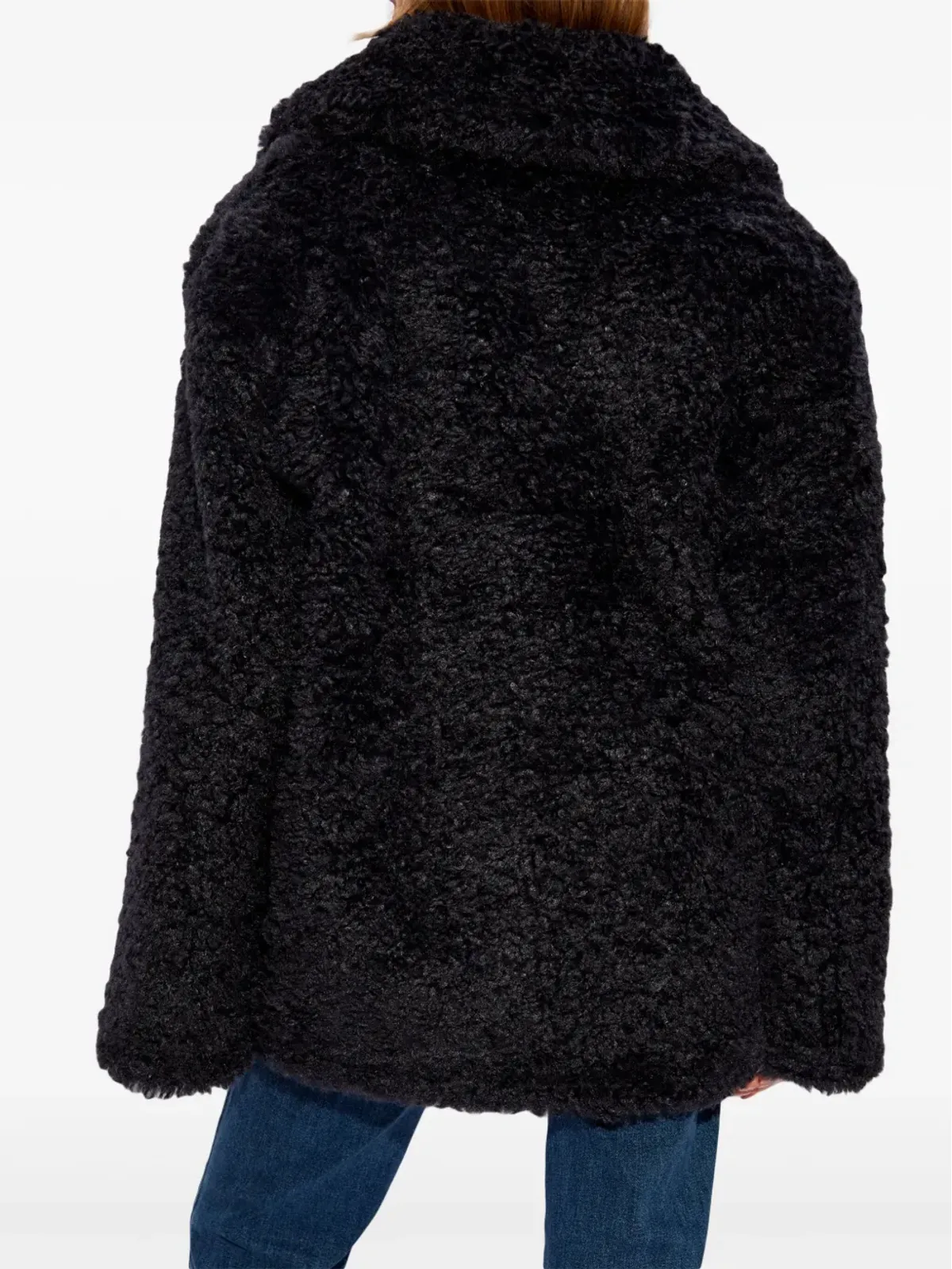 Stella McCartney フェイクシアーリング シングルブレスト ジャケット - ブラック - 画像4