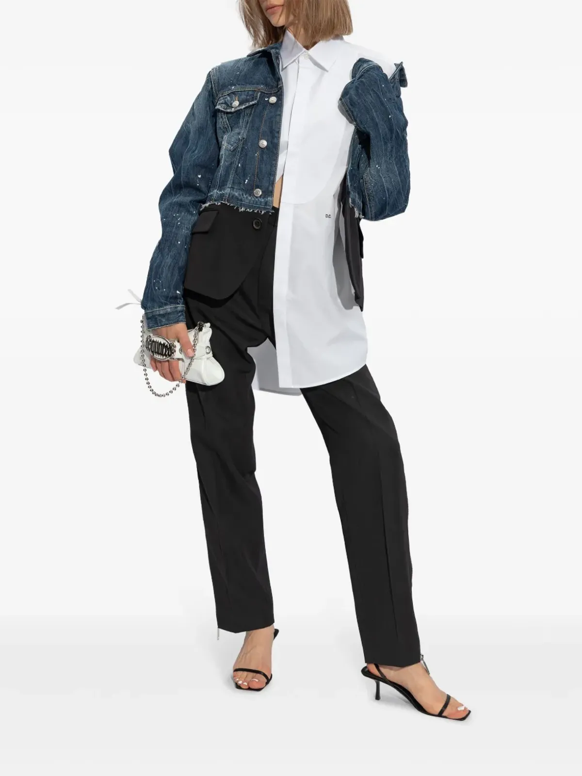DSQUARED2 ロゴパッチ コットンジャケット - ブルー - 画像2