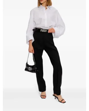 DSQUARED2 サイドジップ付き ヴァージンウール パンツ ブラック - サムネイル2