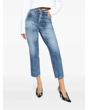 DSQUARED2 ロゴパッチ コットンデニムジーンズ - サムネイル3