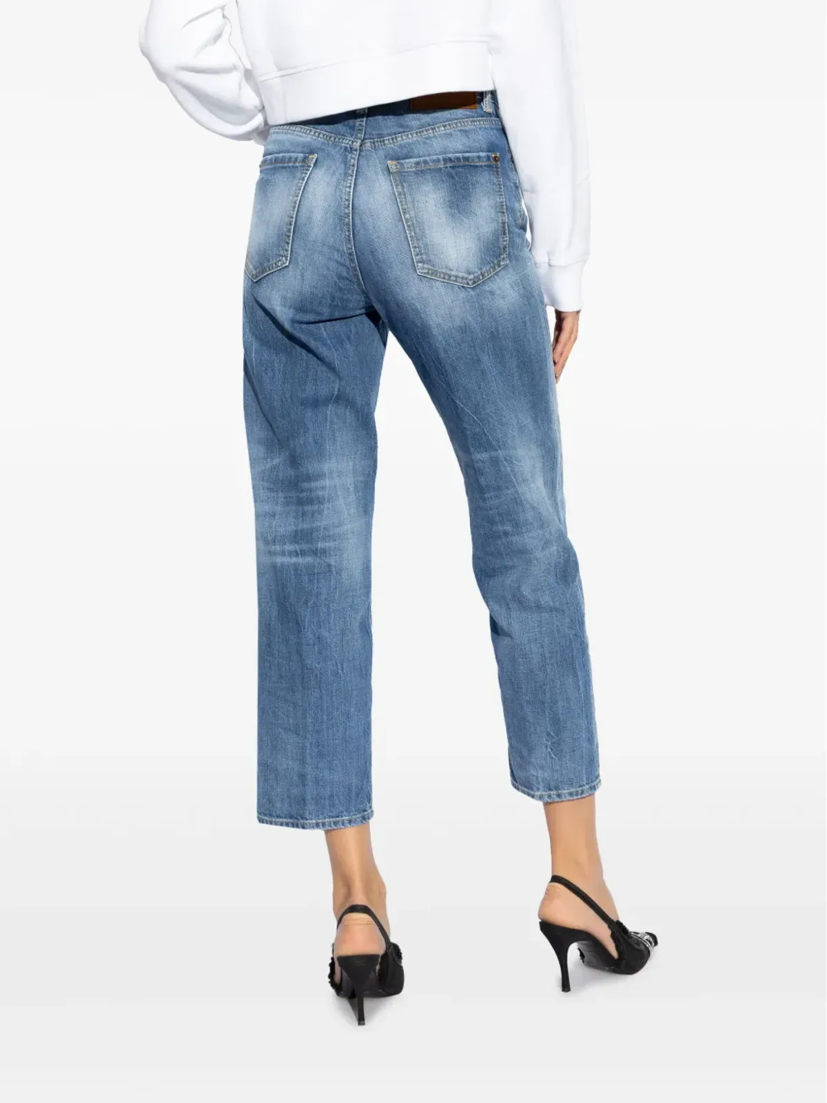 DSQUARED2 ロゴパッチ コットンデニムジーンズ - 画像4