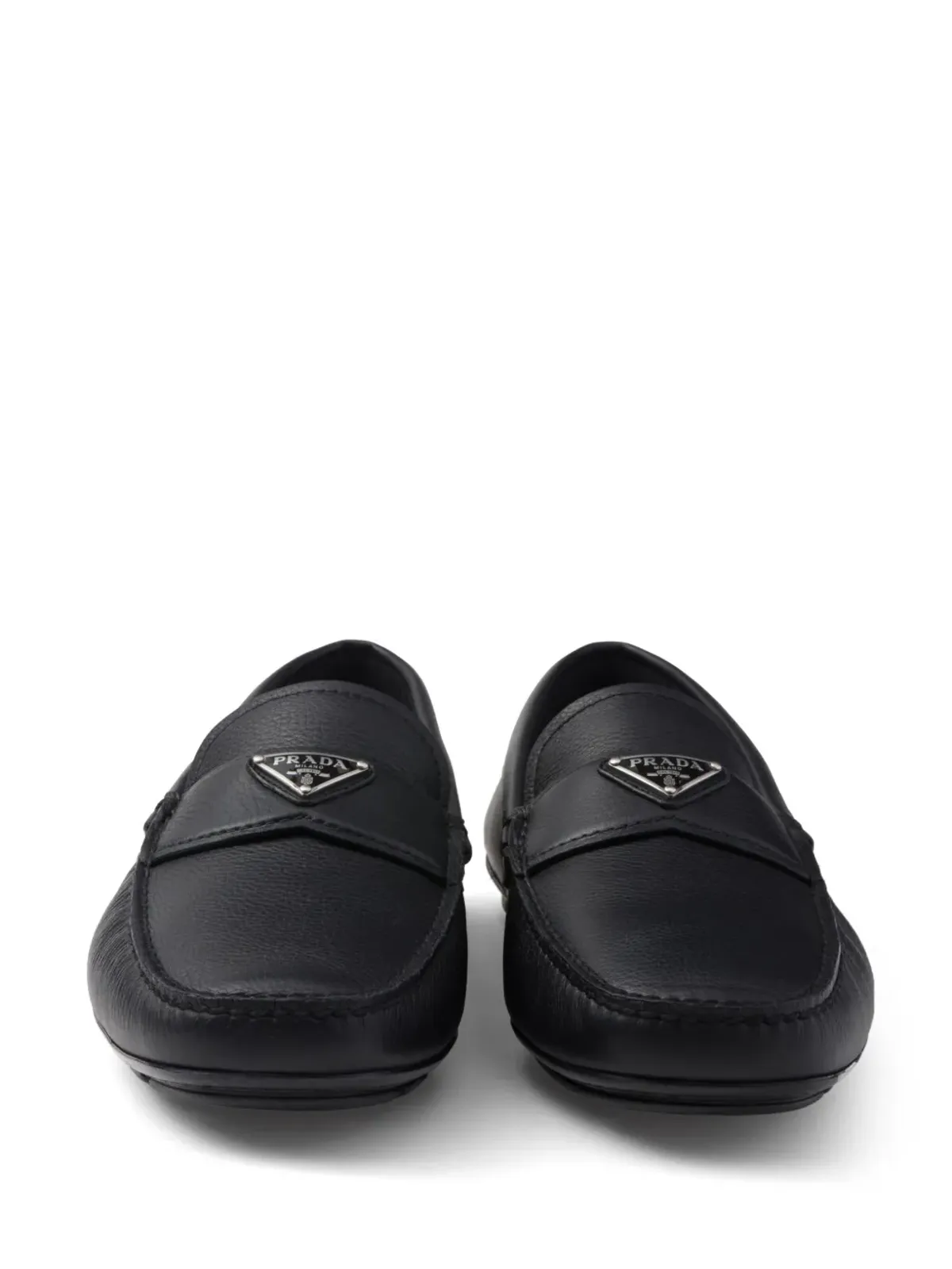Prada レザー ローファー ブラック - 画像2
