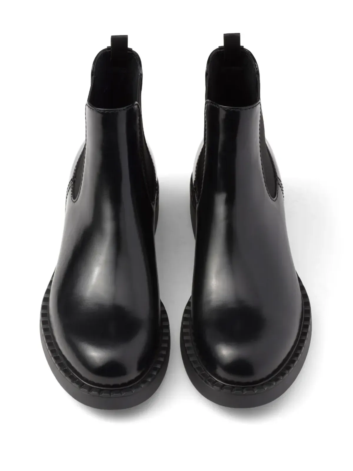 Prada ブラッシュド仕上げのチェルシーブーツ - 画像4